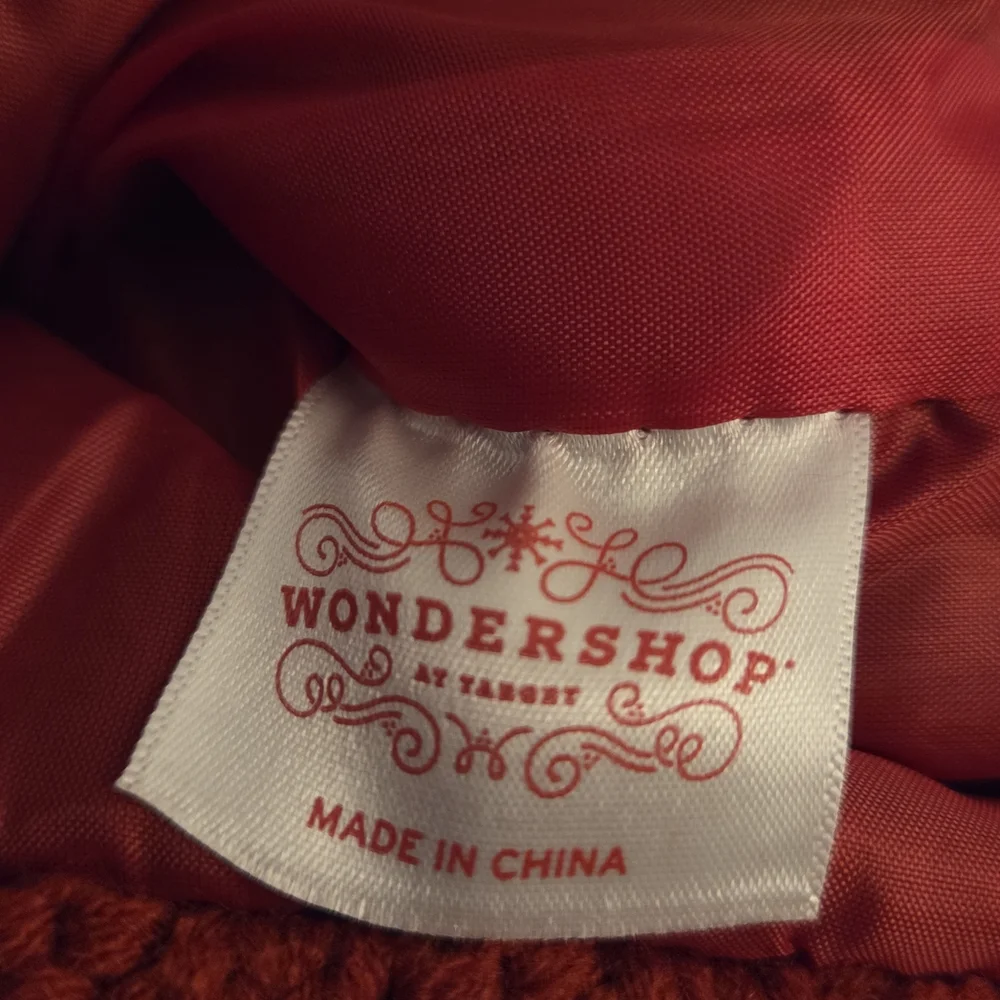 Target Wondershop Red Monogram Knit Christmas Stocking Initial 